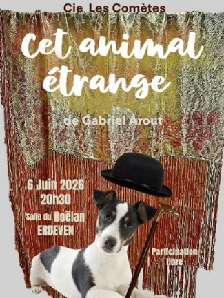 Cet animal étrange compagnie les Comètes de gabriel Arout 6 juin 2026 20h30 salle du Roëlan Erdeven participation libre